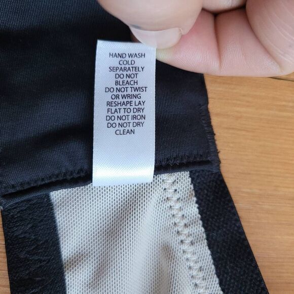 Paramour 40DD black lace bra bow details polka dot mesh back coquette feminine - Picture 11 of 11